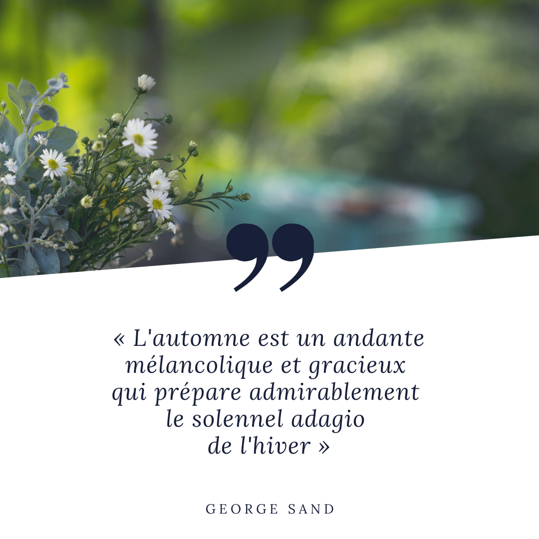 L'automne est un andante mélancolique et gracieux qui prépare admirablement le solennel adagio de l'hiver.
George Sand